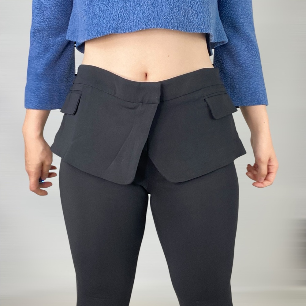 A.L.C. Black Tailored Peplum Waist Pants - Picture 3 of 6